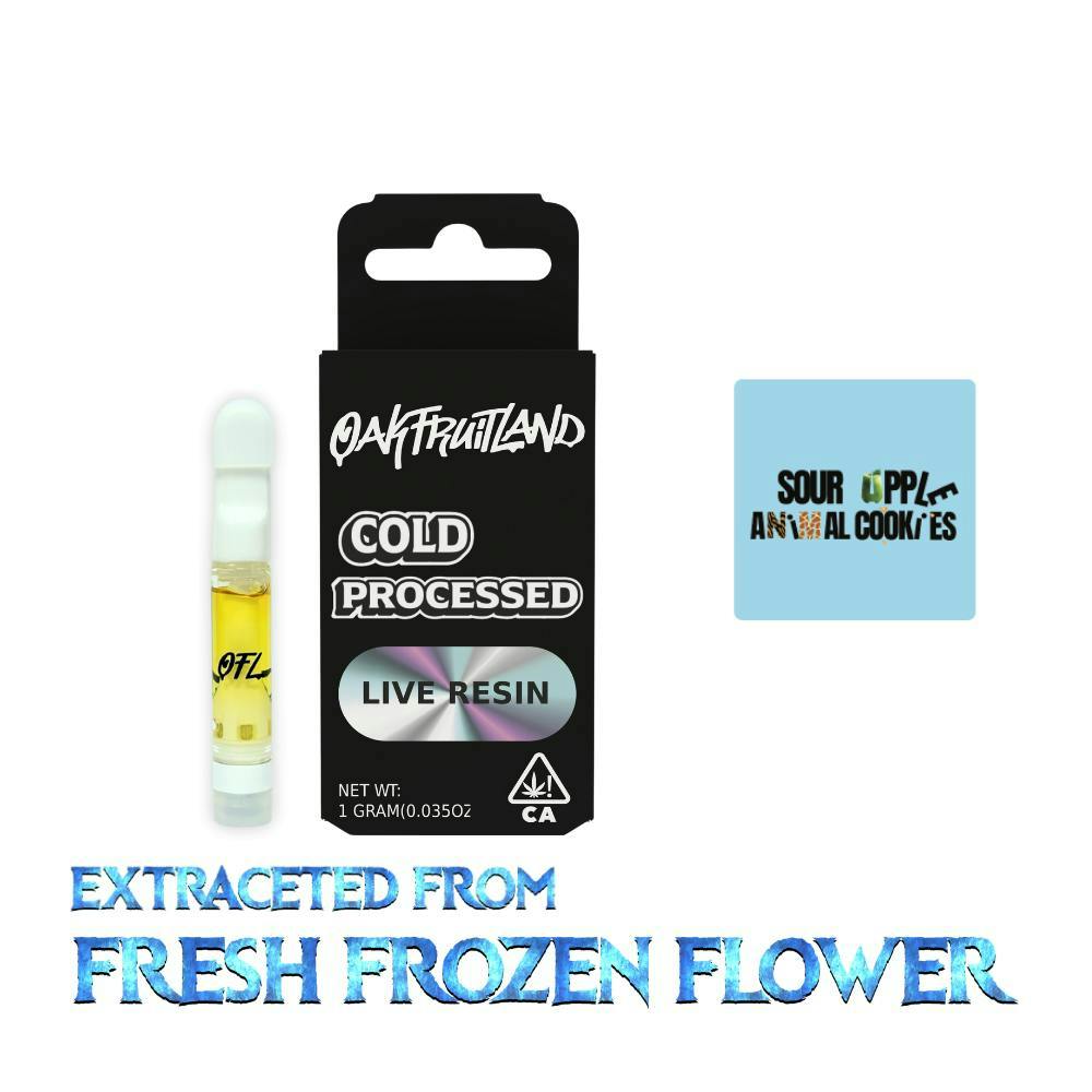 Oakfruitland (OFL) - Sour Apple x Animal Cookies | Live Resin Cartridge | 1g - 1