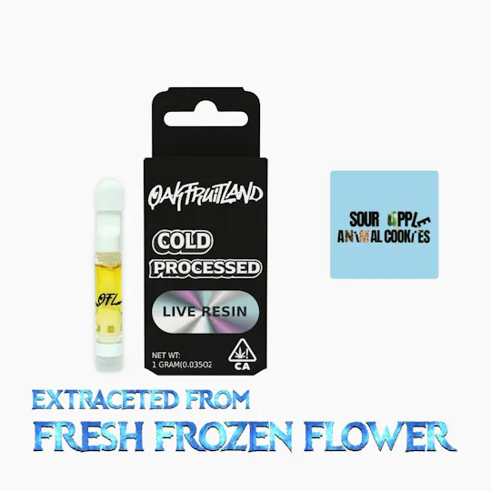 Oakfruitland (OFL) - Sour Apple x Animal Cookies | Live Resin Cartridge | 1g - 1