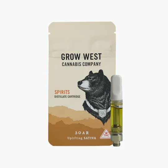Grow West Cannabis Company - Caribbean Breeze | Spirits | Distillate Cartridge | 1g - 1