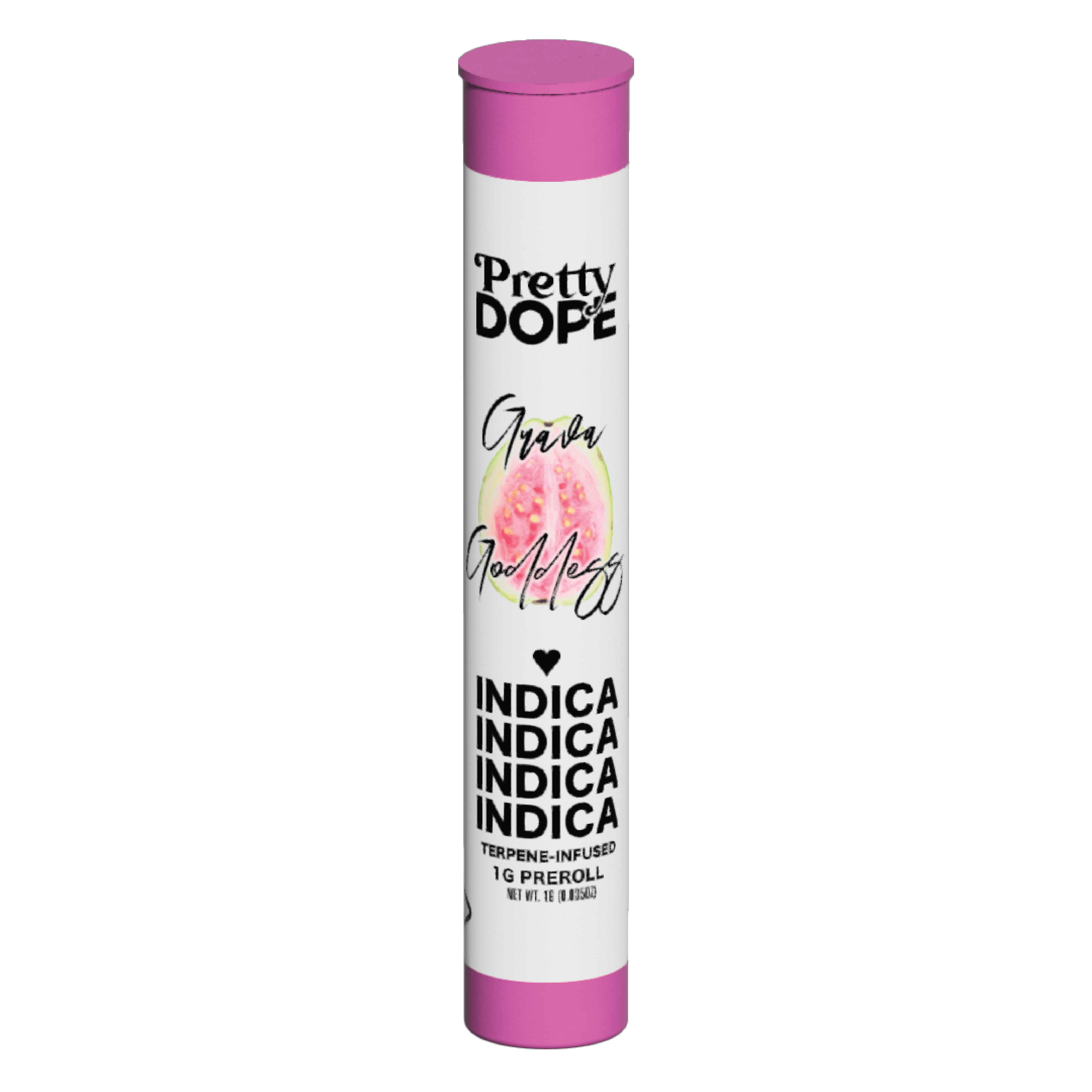 Pretty Dope - Premium Terpene Infused 1G Pre-Roll - Guava Goddess - 1