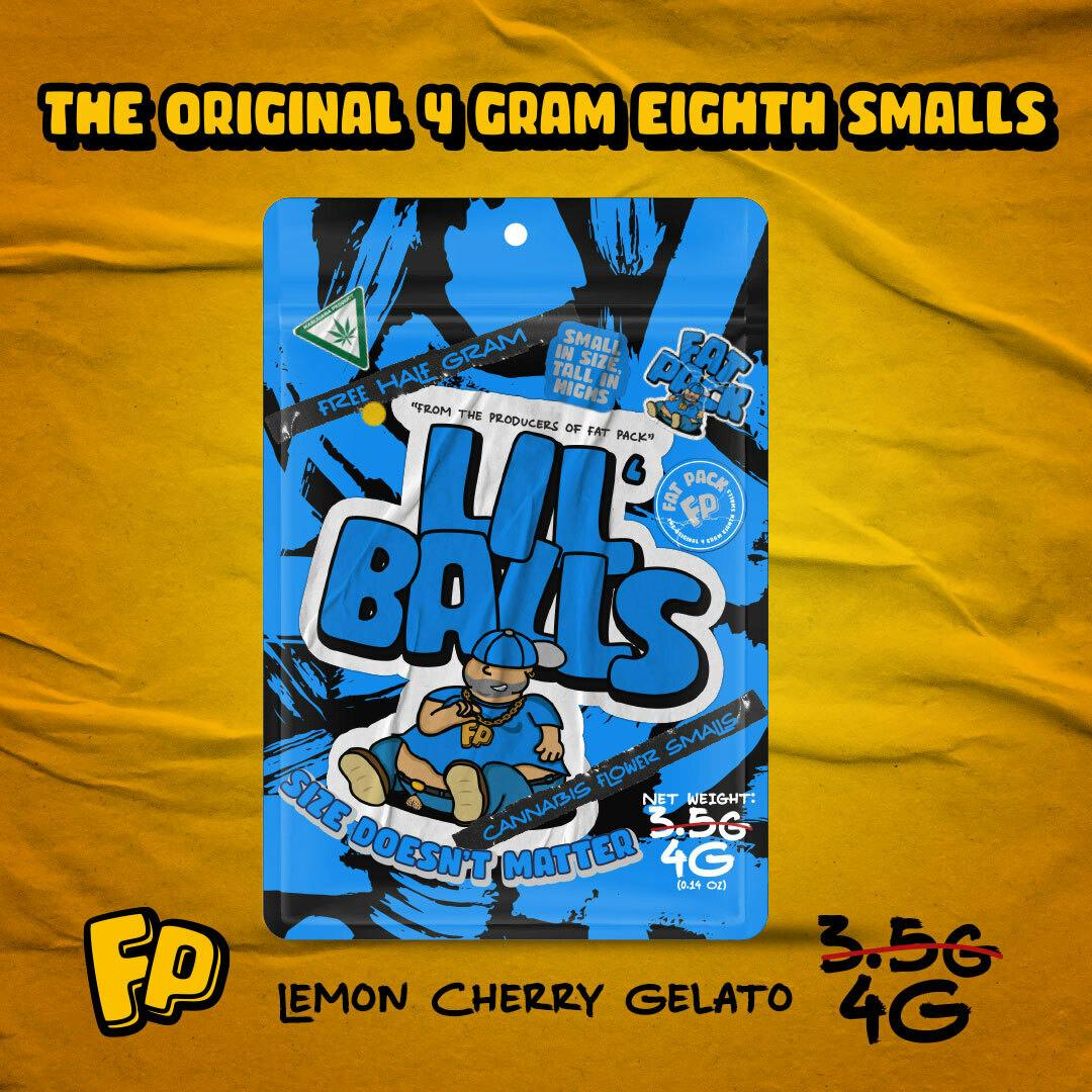 Fat Pack - LIL' BALLS: Lemon Cherry Gelato (4G 8TH Smalls Prepack) - 1