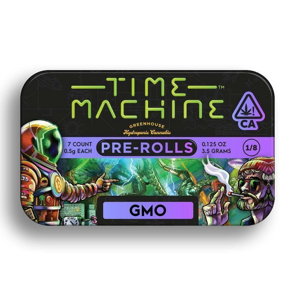 Time Machine - GMO | Pre-Rolls | 0.5g each | 7pk - 1