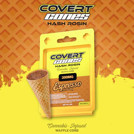 Covert Cups - Espresso I 200mg Hash Rosin Cone - 1