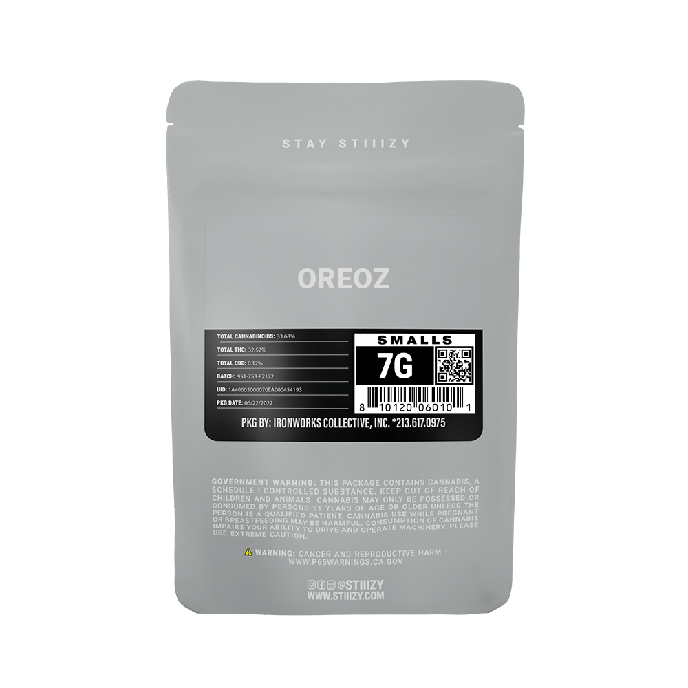 STIIIZY - - OREOZ - 7G Grey Label Mylar - 1