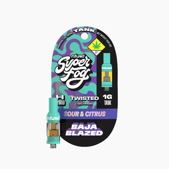 Super Fog by MFused - Baja Blazed | TWISTED Liquid Diamonds Tank Cartridge | 1g - 1