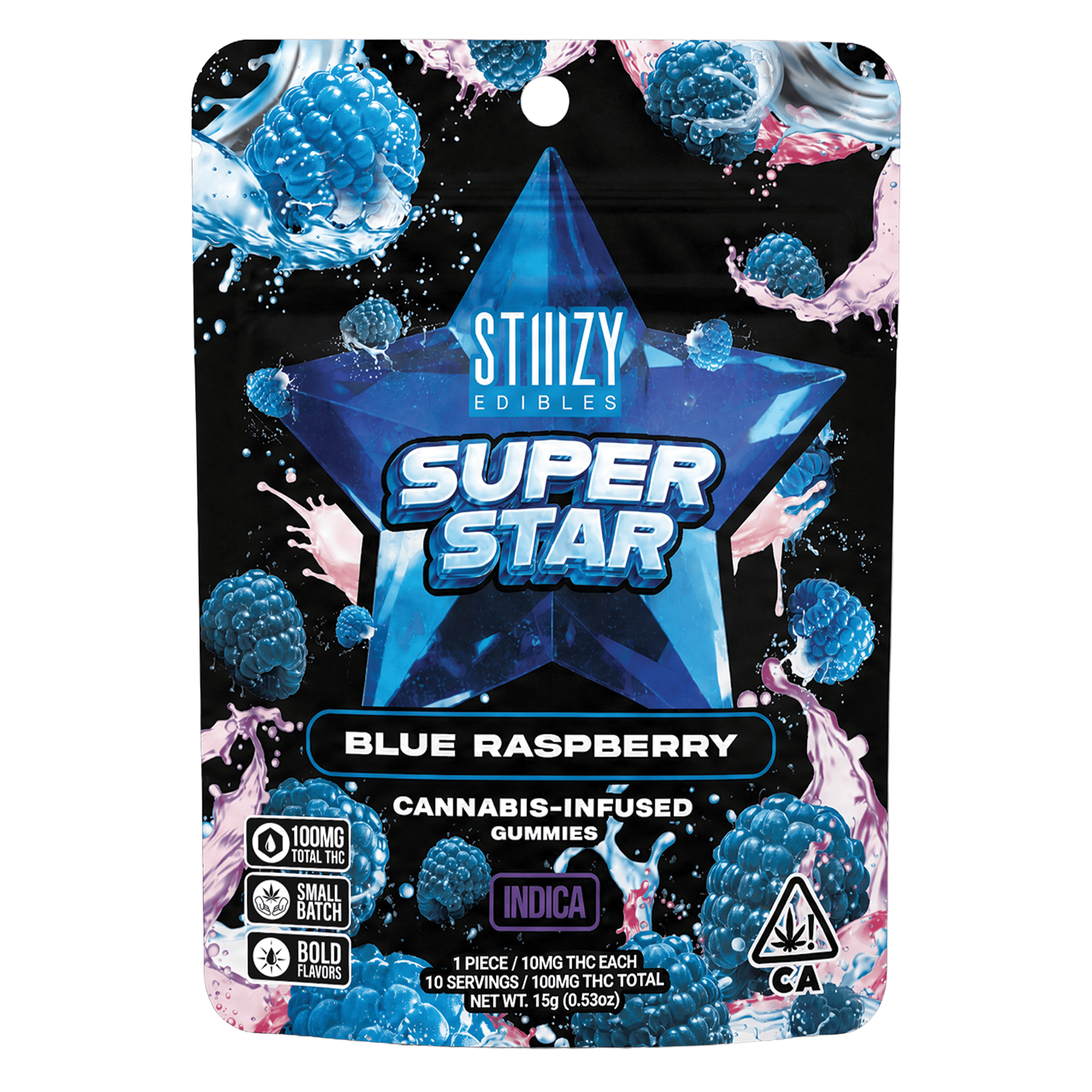 STIIIZY - SUPER STAR Edibles - Blue Raspberry - 1