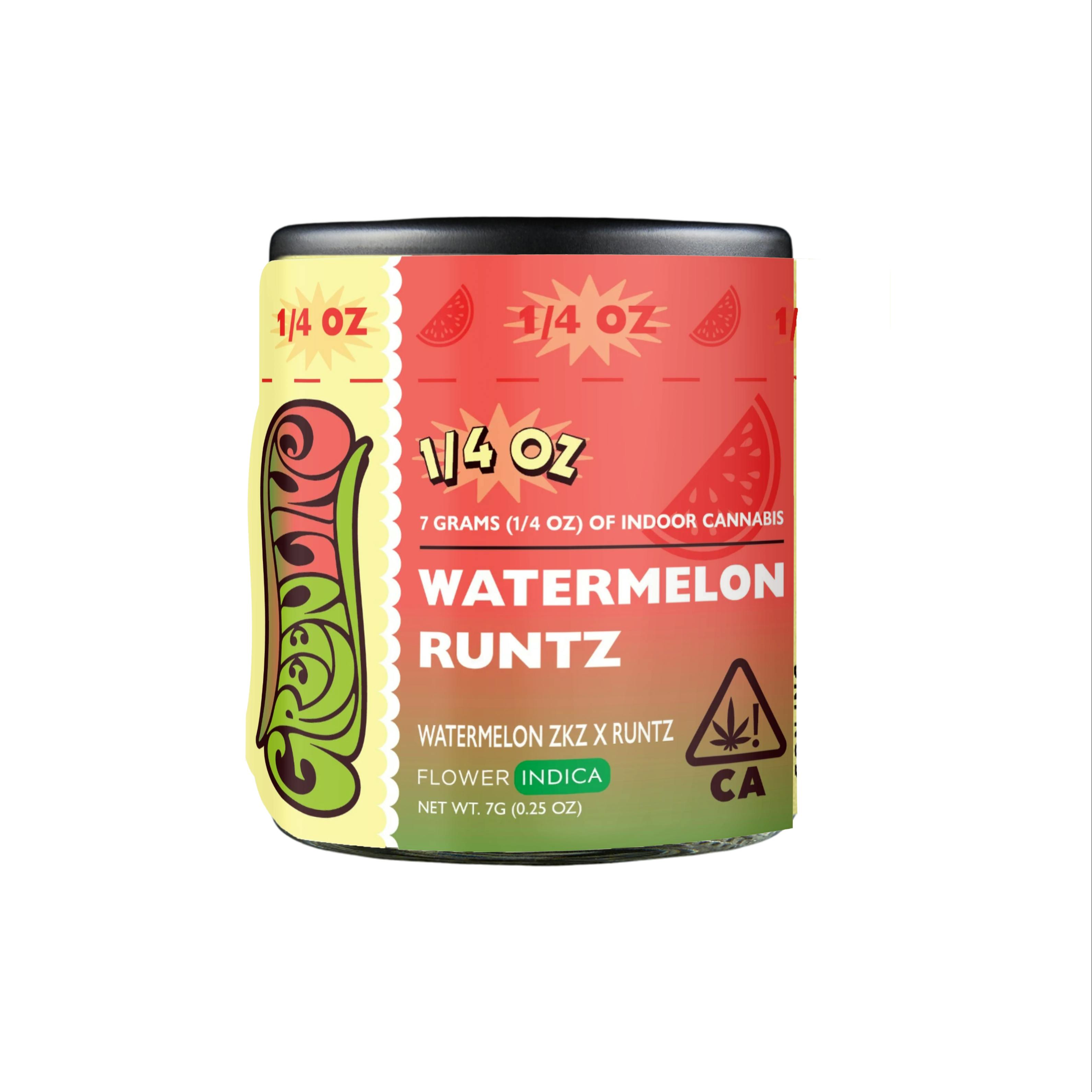 Greenline - Watermelon Runtz - 1/4 oz - Indoor - Indica - 7g - 1