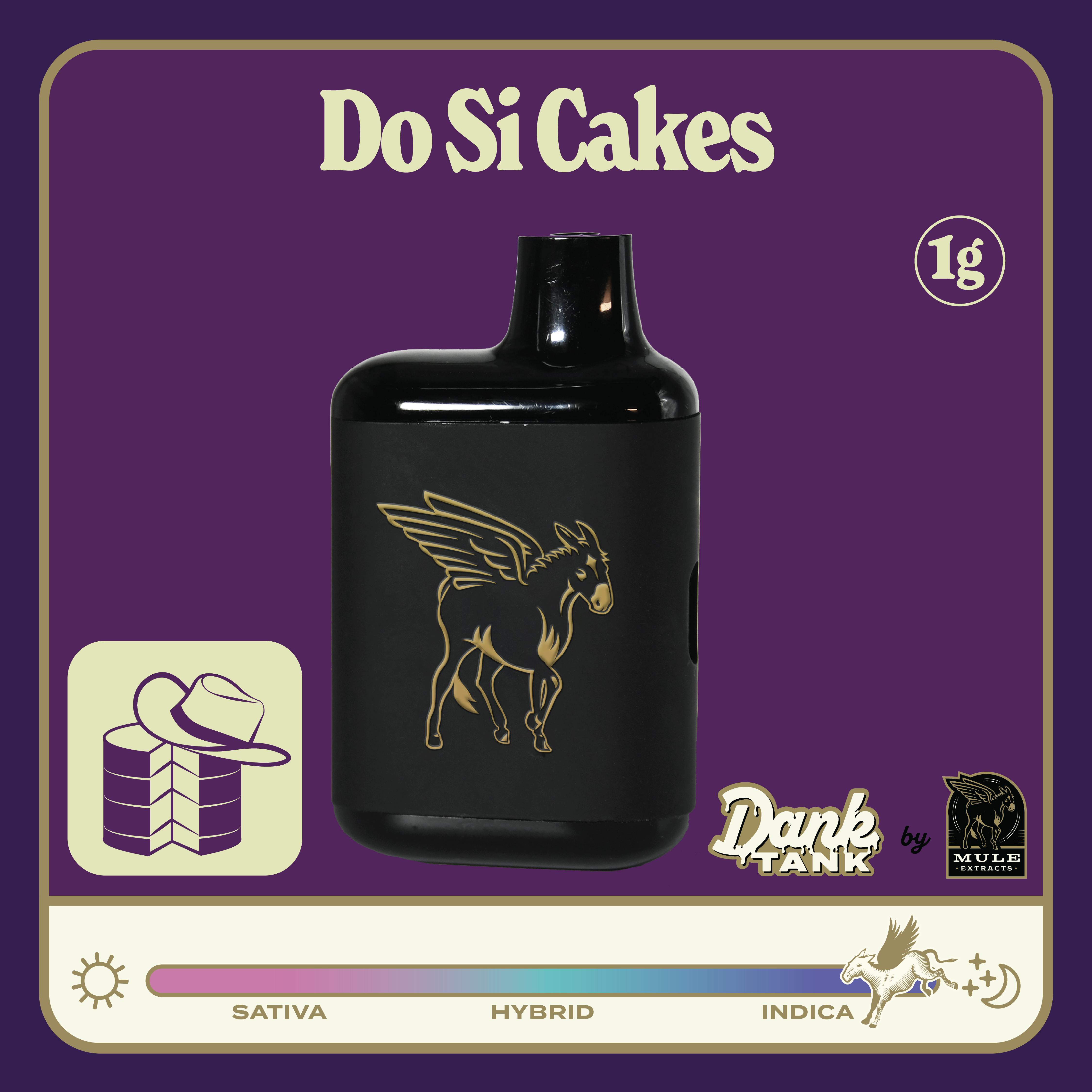 Mule Extracts - Do Si Cakes | Dank Tank LR Disposable | 1g - 1