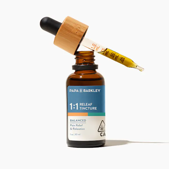 Papa & Barkley - Releaf Tincture 1:1 CBD:THC, 30ml - 1