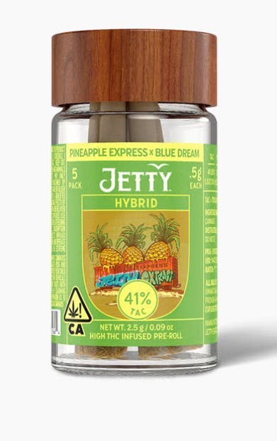 Jetty Extracts - Pineapple Express x Gorilla Goo | Infused Minis | 0.5g each | 5pk - 1