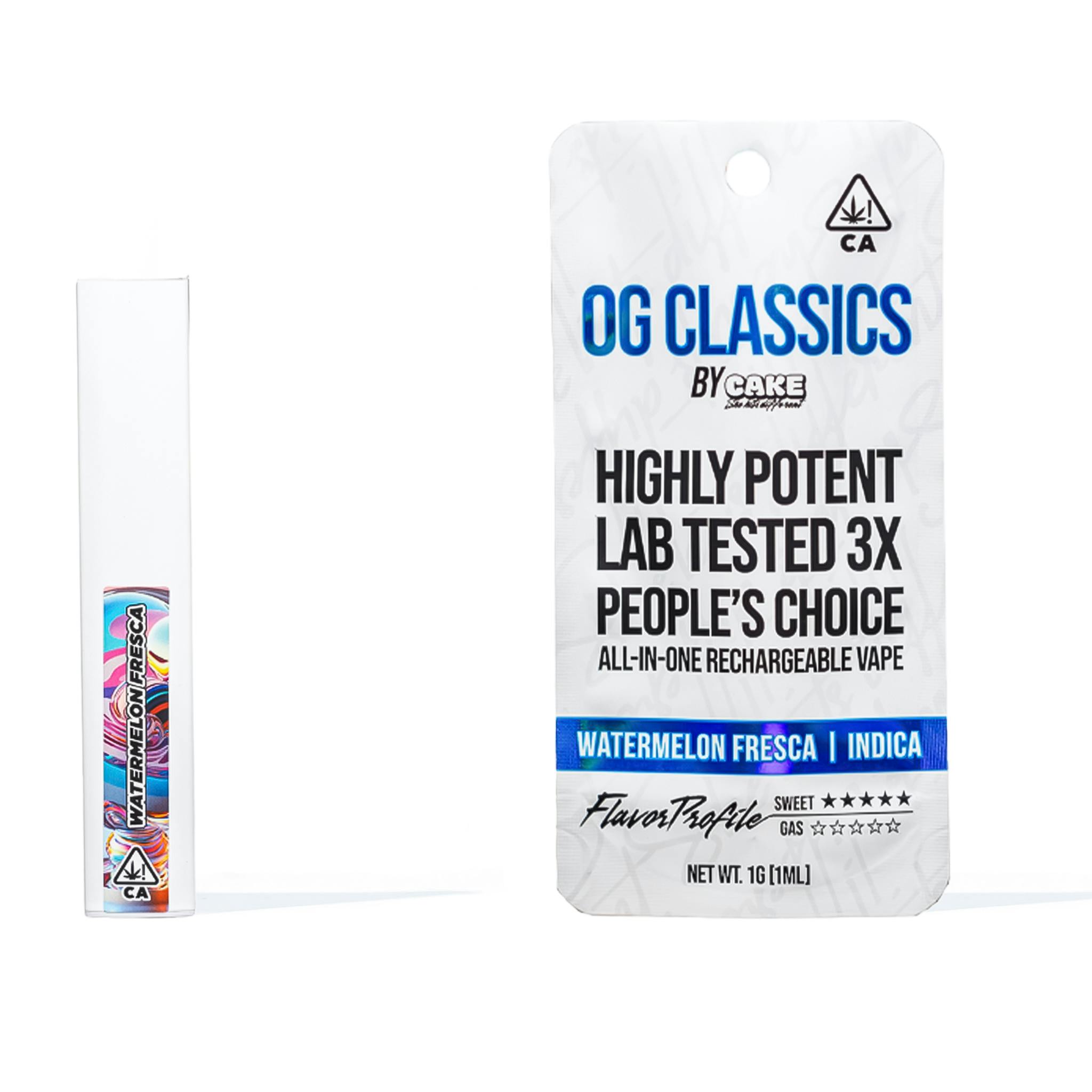 CAKE she hits different - Watermelon Fresca | OG Classics Pod | 1g - 1