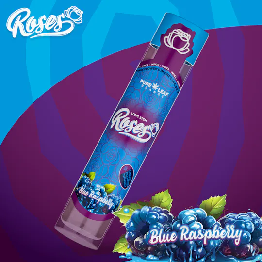 Roses - Long Stem | Blue Raspberry | LQD Infused Joint | 1g - 1