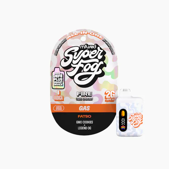 Super Fog by MFused - Fatso | FIRE Liquid Diamonds Jefé Plus Disposable | 2g - 1