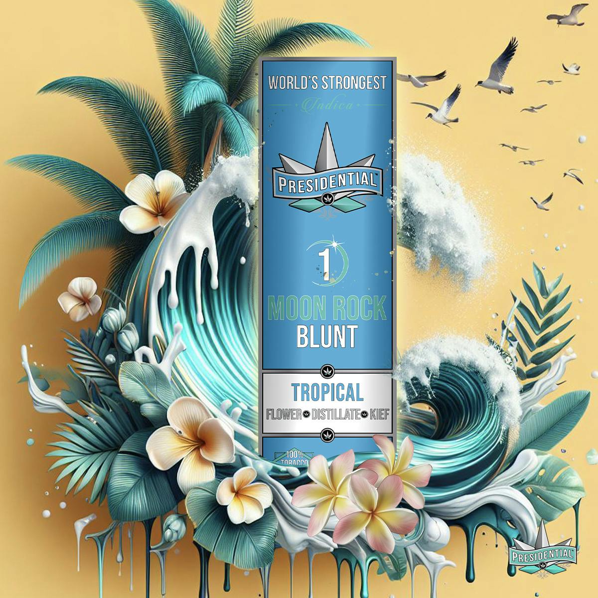 Presidential - Tropical | Moon Rock Infused Blunt | 1.5g - 1