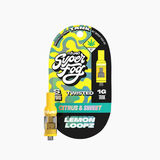 Super Fog by MFused - Lemon Loopz | TWISTED Tank Cartridge | 1g - 1