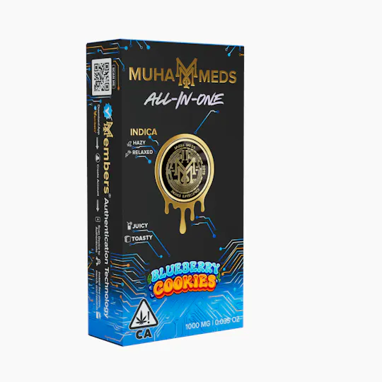 Muha Meds - Muha Meds | Blueberry Cookies | Disposable | 1g - 1