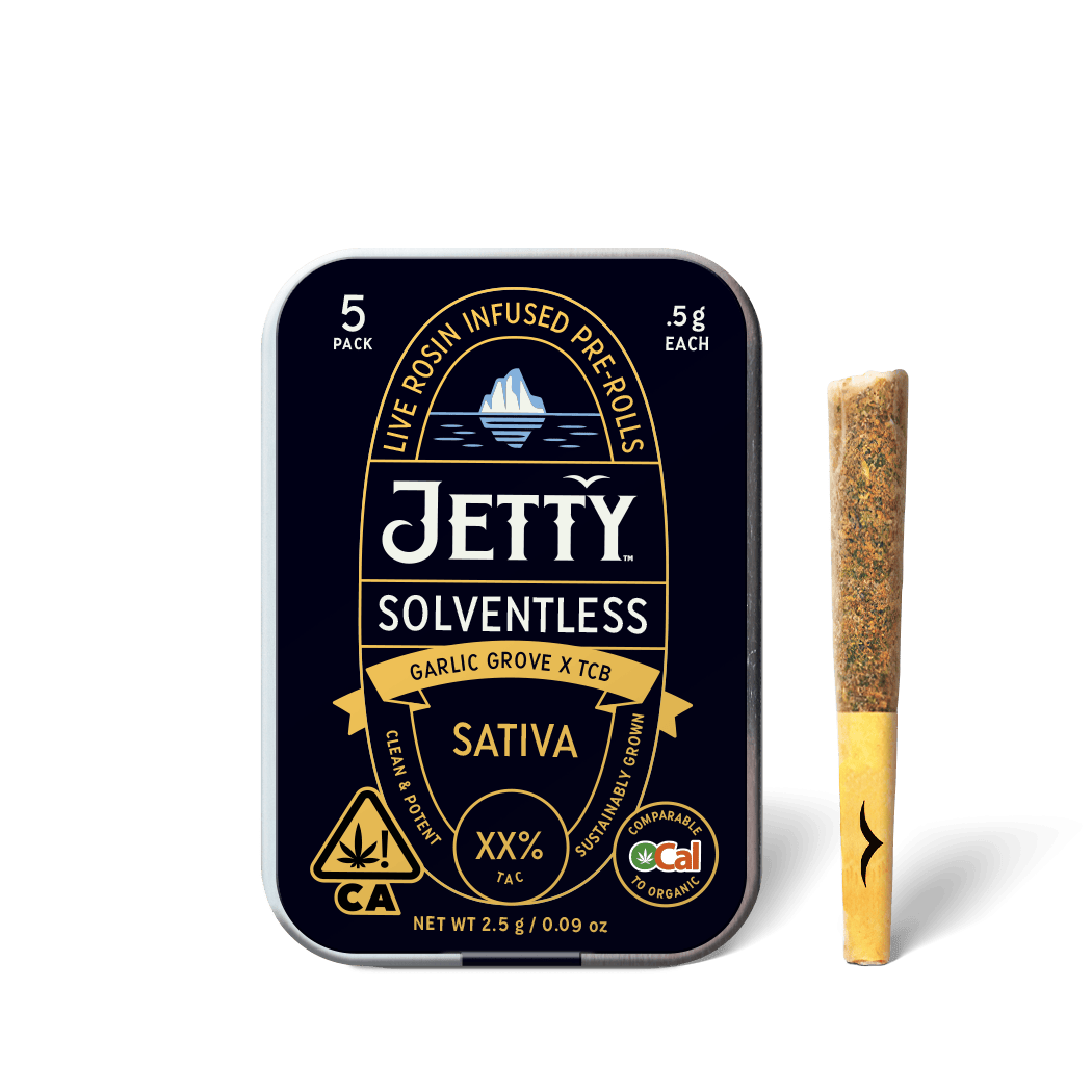 Jetty Extracts - Garlic Grove x TCB | Live Rosin Infused Minis | 0.5g each | 5pk - 1