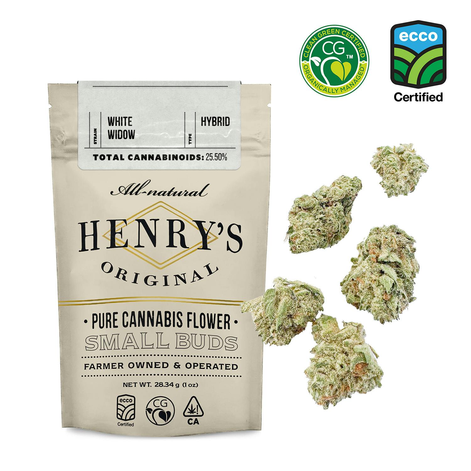 Henry's Original - Henry's Original | White Widow | Pouch Small Buds | 28g - 1