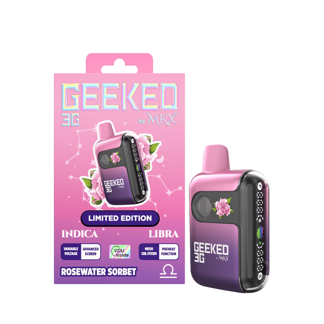 MKX Oil Co - (Limited Edition) Rosewater Sorbet | Geeked Disposable | 3g - 1