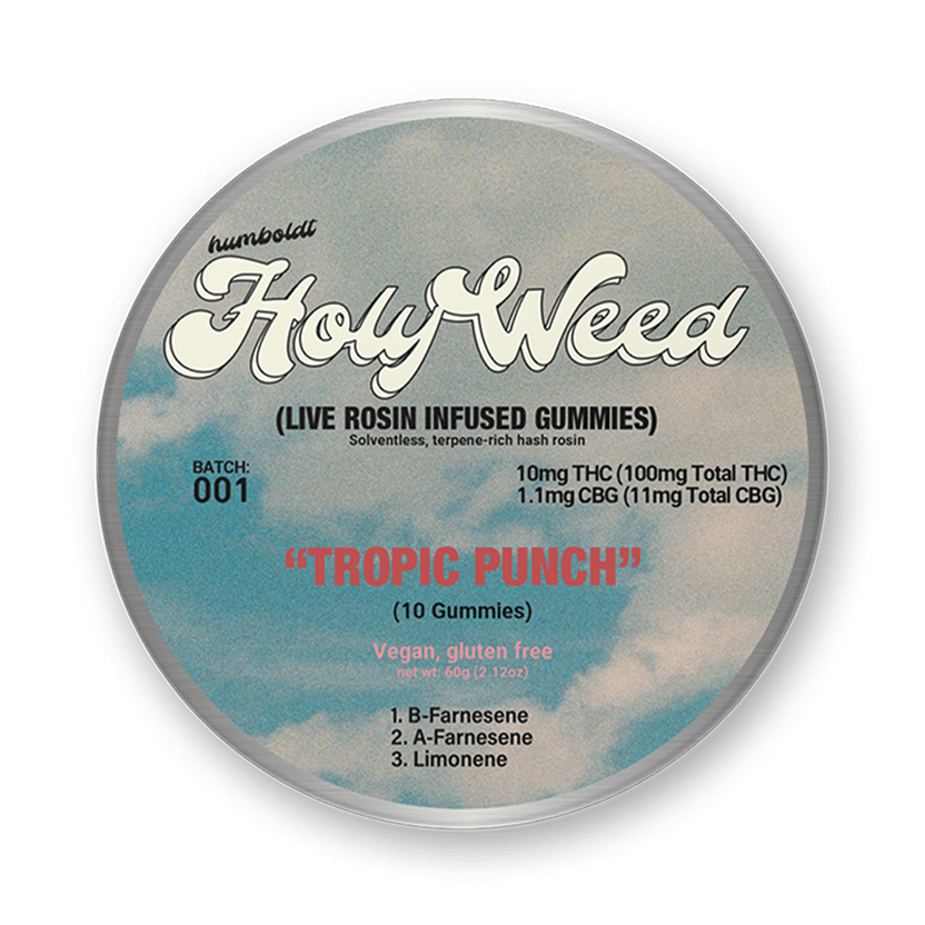 Off Hours - Humboldt Holy Weed Live Rosin Gummies | 100mg | 10ct | 10mg/ea - 1