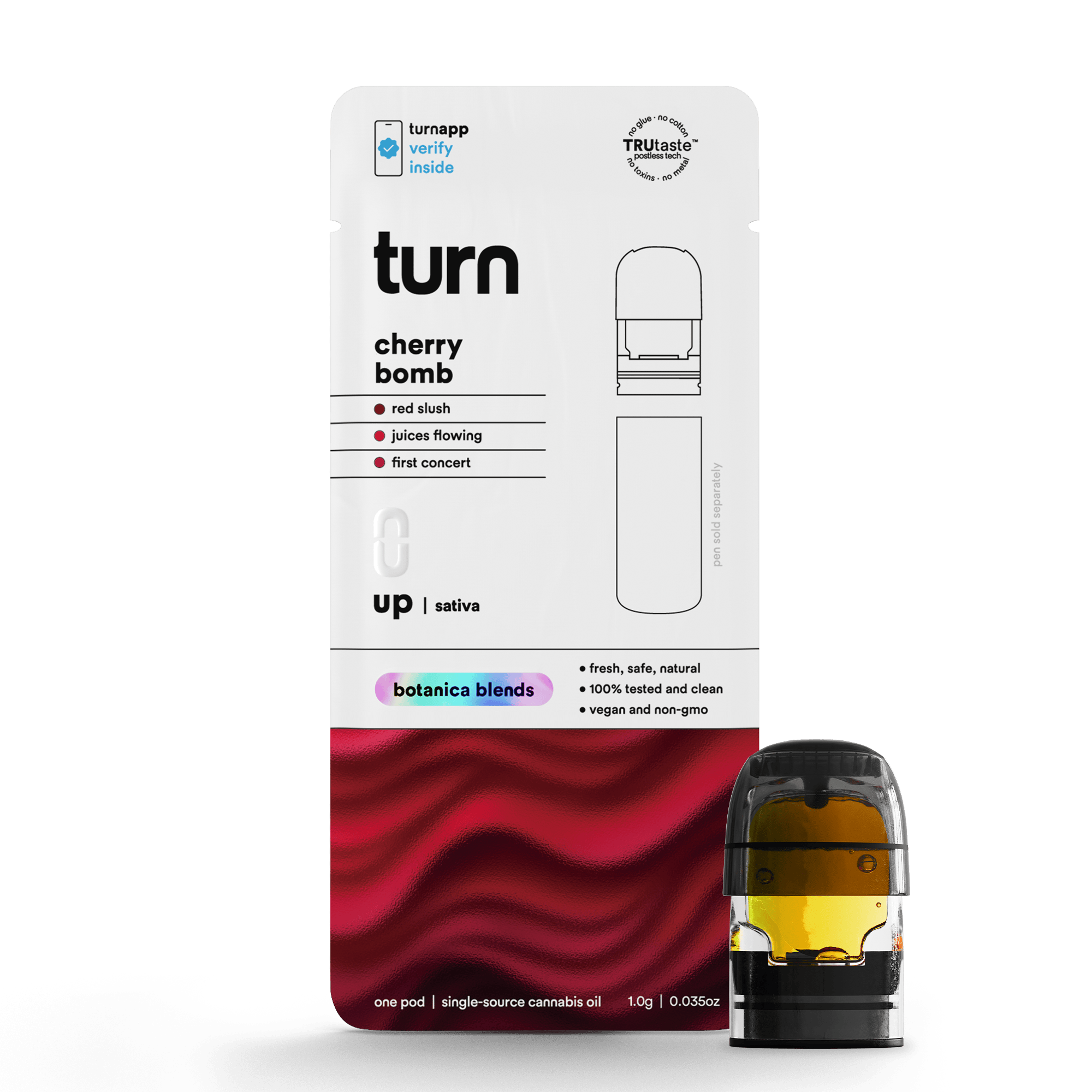 turn - Cherry Bomb | Botanica Blends | Pods | Sativa | 1g - 1