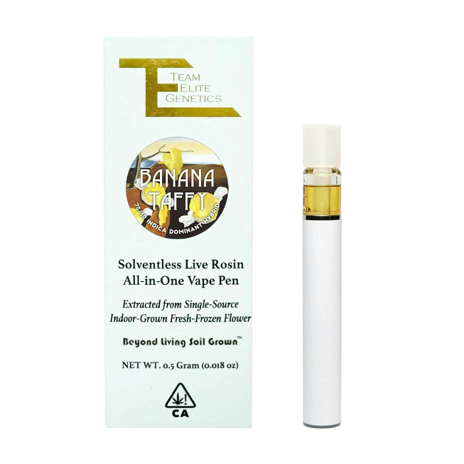 Team Elite Genetics - Banana Taffy | Live Rosin Disposable | 0.5g - 1