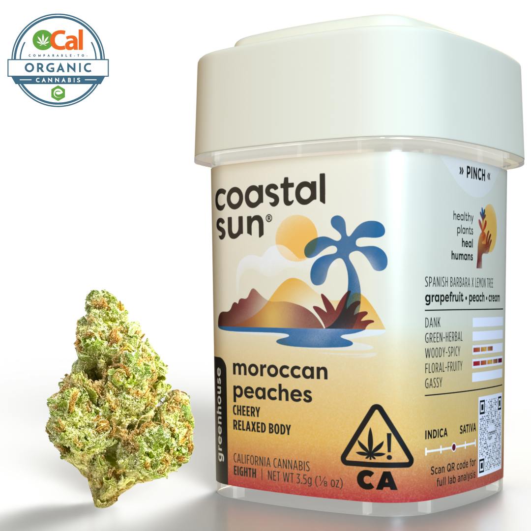 Coastal Sun - Moroccan Peaches Greenhouse Flower 3.5g - 1