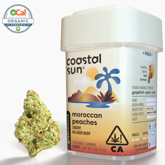 Coastal Sun - Moroccan Peaches Greenhouse Flower 3.5g - 1