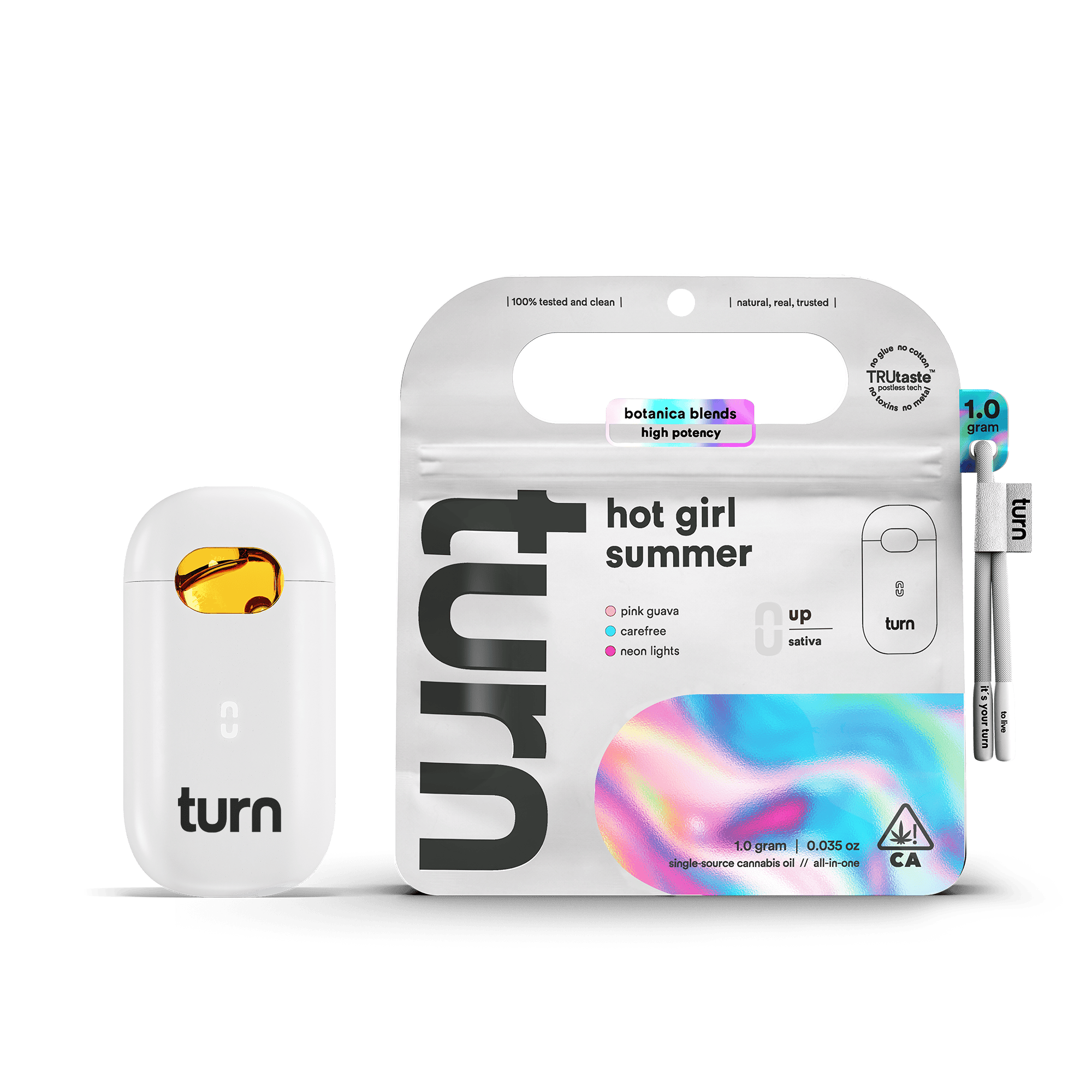 turn - Hot Girl Summer | Botanica Blends | AIO | Sativa | 1g - 1