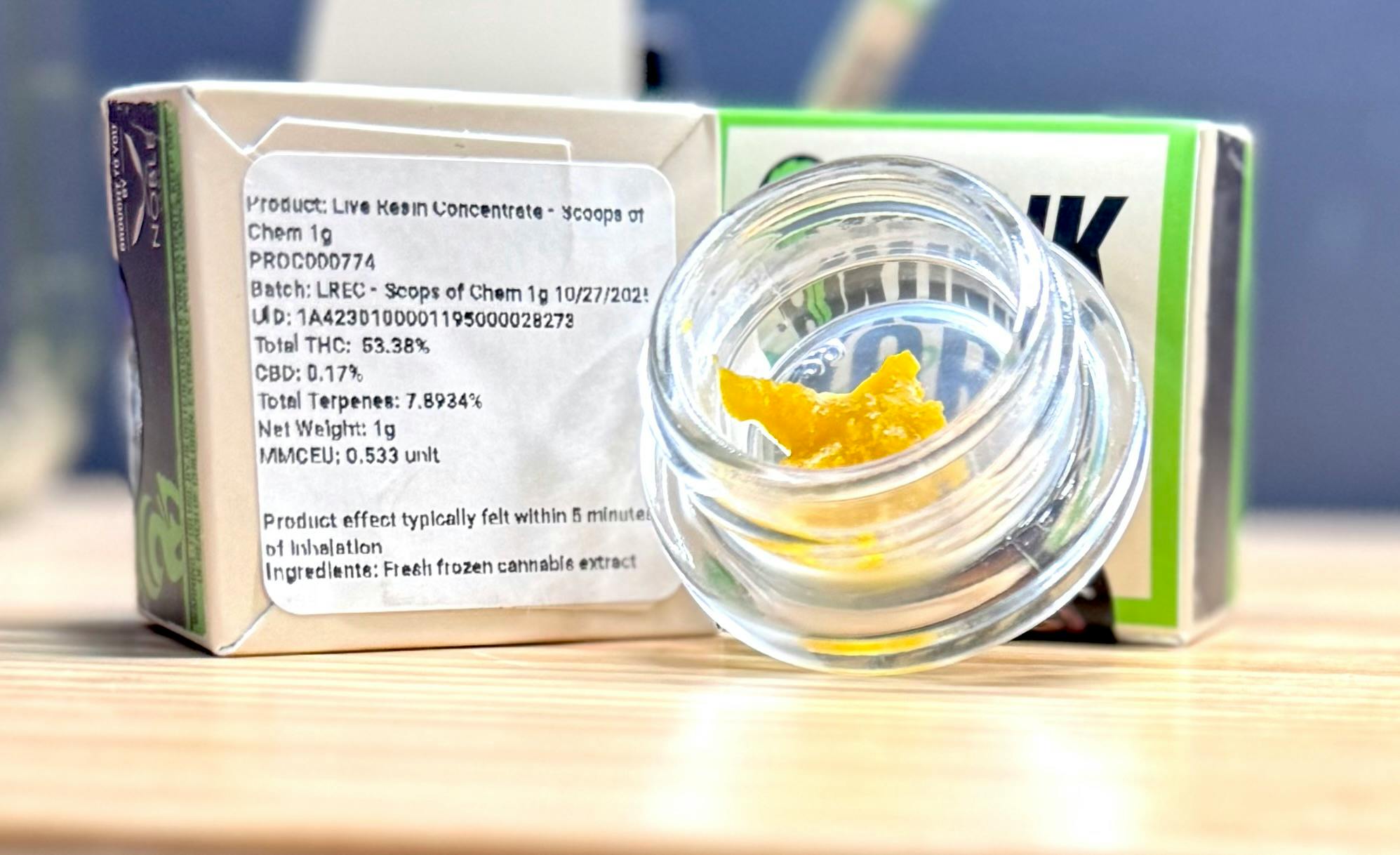 Noble Labs - Noble Labs - Skunk Worx Live Resin 1g | Scoops of Chem - 1