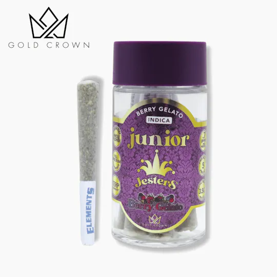 Gold Crown - Royal Junior Jesters | Berry Gelato | Infused Joints | 0.7g each | 5pk - 1