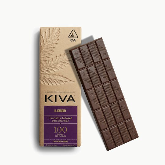 Kiva Confections - Kiva Blackberry Dark Chocolate Bar - 1