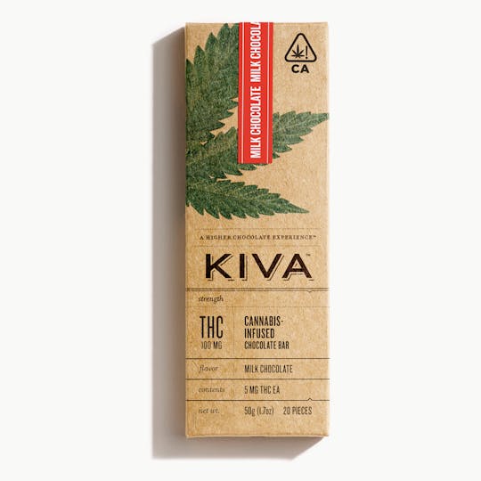 Kiva Confections - Milk Chocolate Bar 60mg - 1