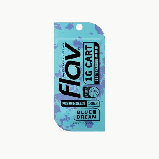 Flav - Vape - Cartridge - 1.0g - Distillate - Blue Dream - Sativa - 1