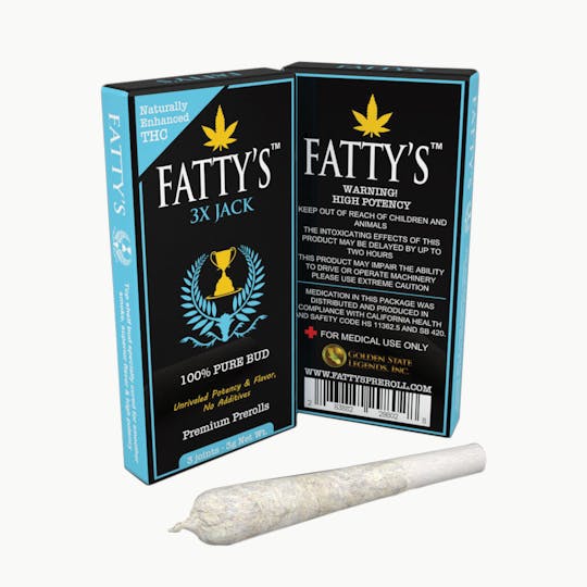 Fatty's - 3x Jack - Fatty's Pre-Rolls 3pk (3g total) - 1