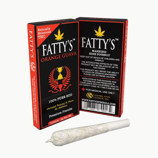 Fatty's - Orange Guava - Fatty's Pre-Rolls 3pk (3g total) - 1