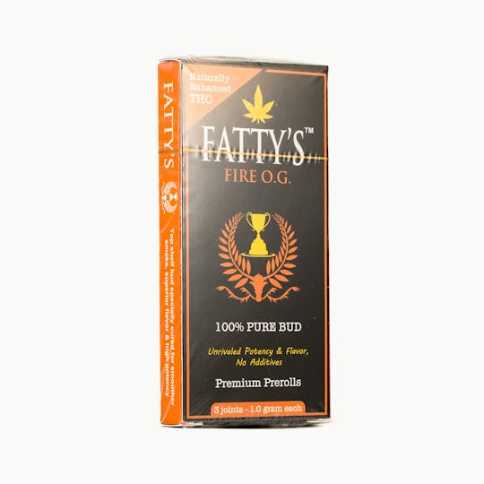 Fatty's - Fire OG - Fatty's Pre-Rolls 3pk (3g total) - 1