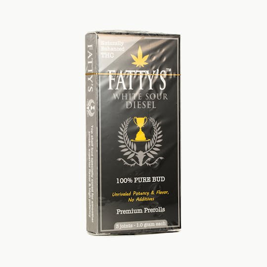 Fatty's - White Sour Diesel - Fatty's Pre-Rolls 3pk (3g total) - 1