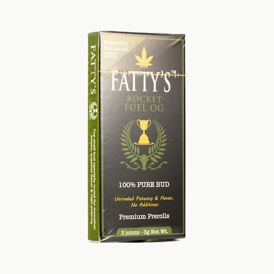 Fatty's - Rocket Fuel OG - Fatty's Pre-Rolls 3pk (3g total) - 1