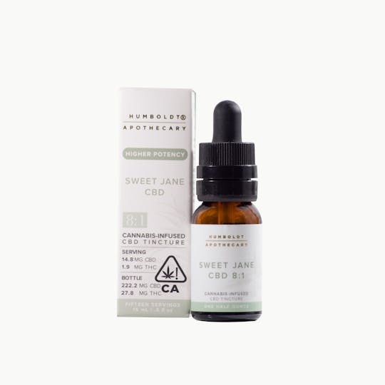 Humboldt Apothecary - Sweet Jane 8:1 CBD/THC Tincture HALF OUNCE BOTTLE - 1