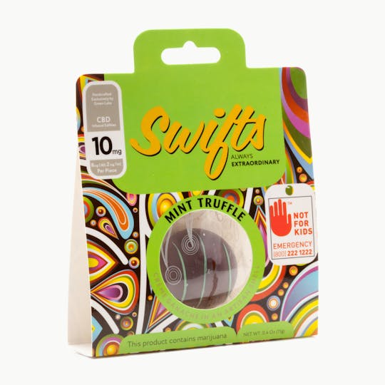 Swifts Edibles - Mint Truffle 10mg - CBD - 1