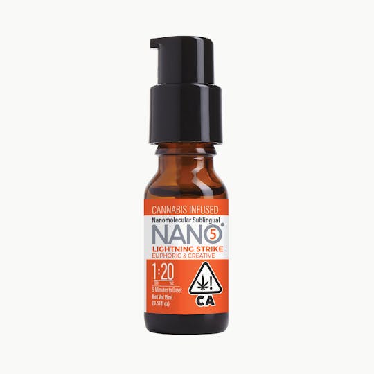 Sunderstorm NANO5 - NANO5 Lightning Strike 1:20 CBD/THC 15ml - 1