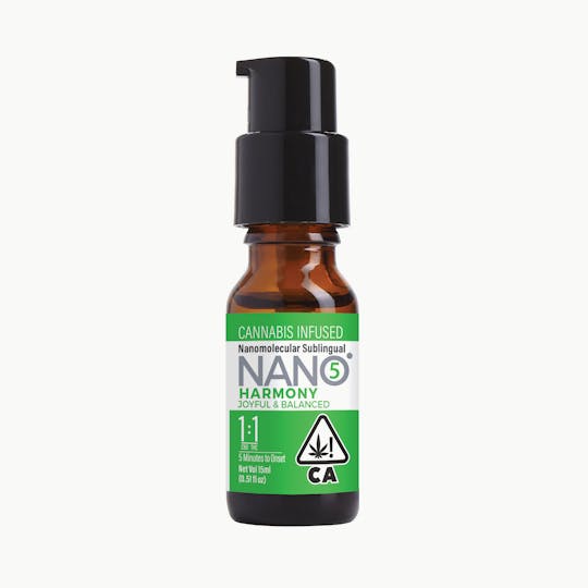 Sunderstorm NANO5 - NANO5 Harmony 1:1 CBD/THC 15ml Sublingual - 1