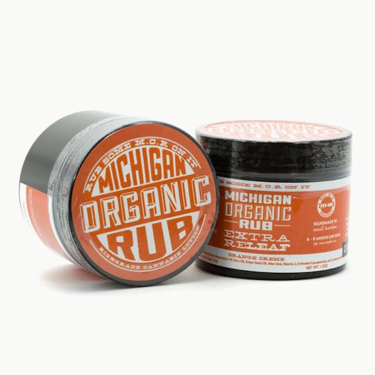 Michigan Organic Rub - Organic Orange Creme Extra Releaf Rub 625mg - 1