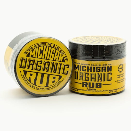 Michigan Organic Rub - Organic Lemon Rub 300mg - 1