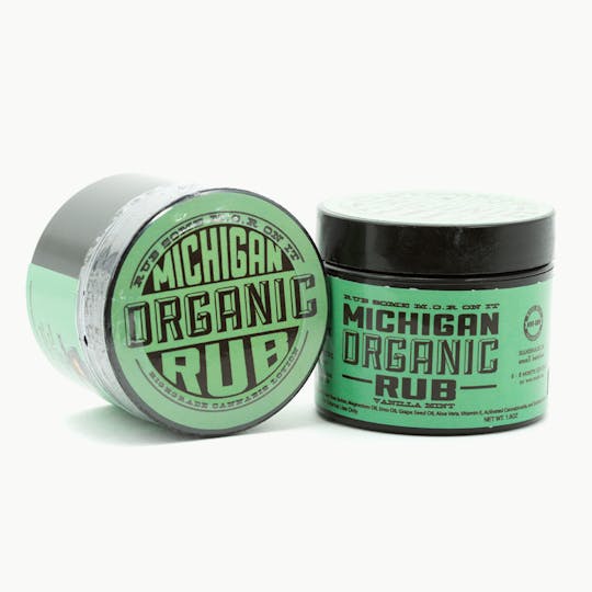 Michigan Organic Rub - Organic Vanilla Mint Rub 300mg - 1