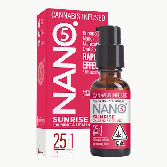 Sunderstorm NANO5 - NANO5 Sunrise 25:1 CBD/THC 30ml Sublingual - 1