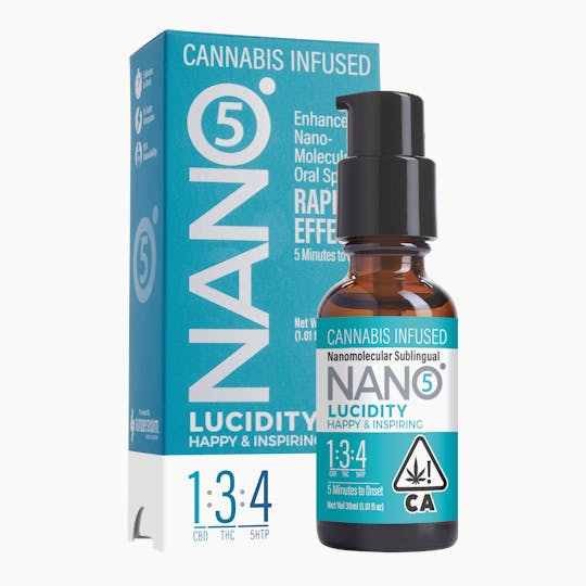 Sunderstorm NANO5 - NANO5 Lucidity 1:3:4 CBD/THC/5HTP 30ml Sublingual - 1