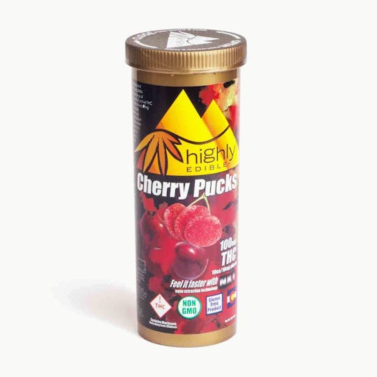 Highly Edible - Cherry Puck 100mg REC - CO - 1
