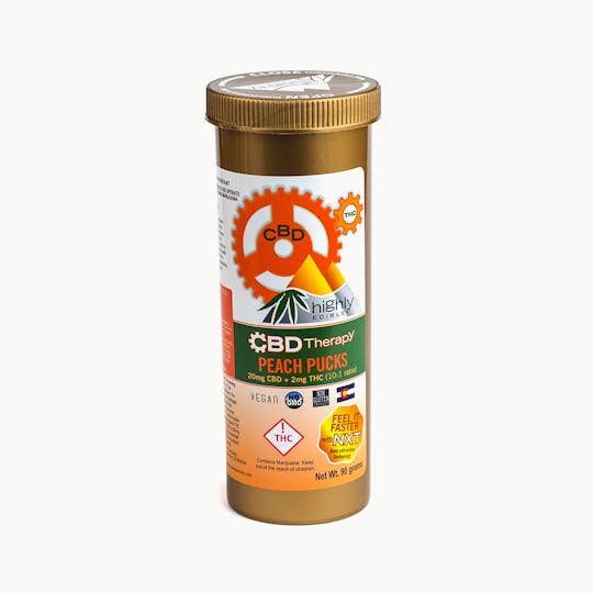 Highly Edible - CBD Therapy - Peach Puck 10:1 REC - CO - 1
